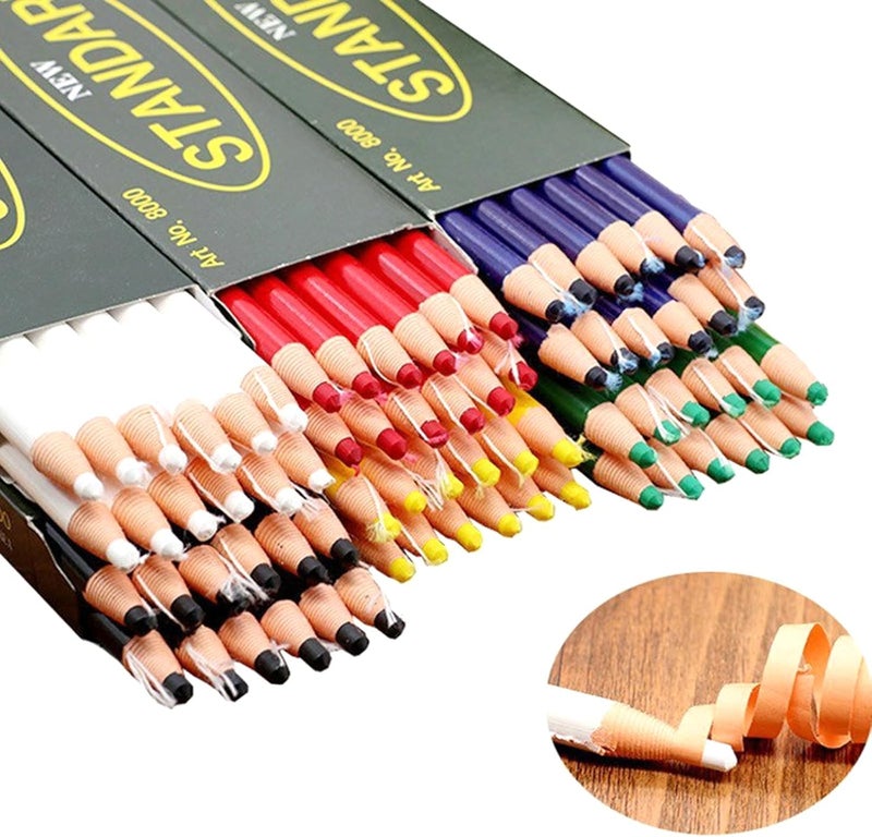 KAKASEA China Marker Grease Pencil Pencil Leaves Easy To Remove On All Non-Porous & Polish, White - Image 5
